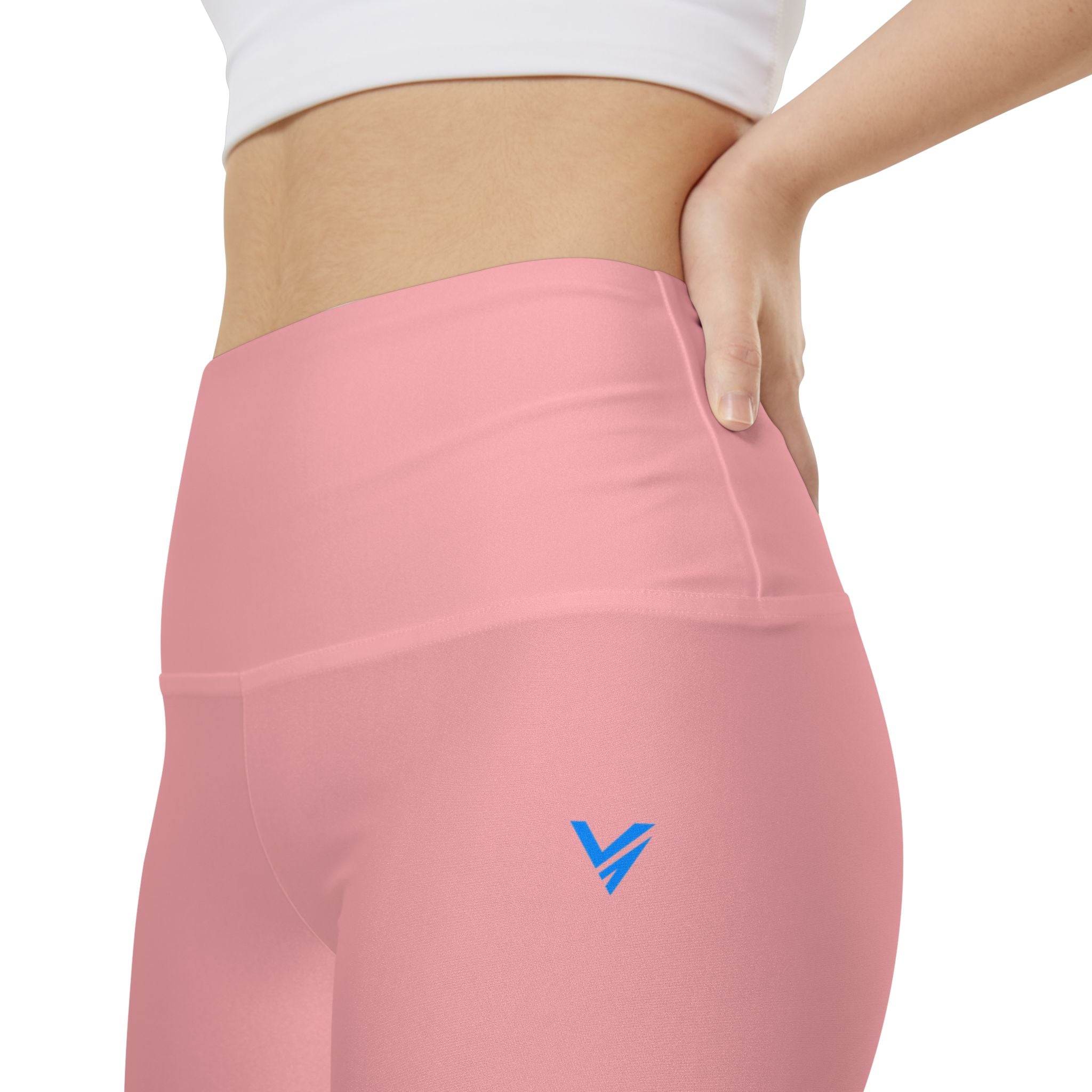 Women's Pink High-Waist Workout Shorts